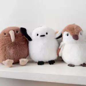 3종 키위새 뱁새 학생 키링 동물 인형 귀여운 열쇠고리 아기새 가방 참새 모음 애착인형 키홀더