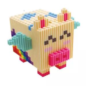 돼지 저금통 날면 툭툭블럭 블록놀이 만들기