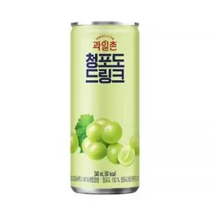 ( 240mlx30캔x2박스) 과일촌 청포도 드링크/주스/쥬스/음료수/음료/단체/소풍/행사/파티/시원한/여름/캔