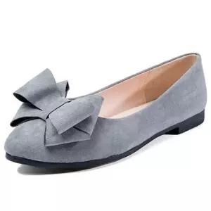 인기상품 여성 리본 구두 스웨이드 플랫슈즈 캐주얼룩 슈즈 [WFLFTVO_260418]