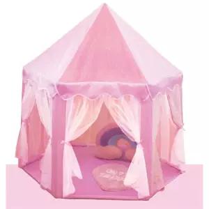 공주 커튼 여아 유아 인디언텐트 핑크 아기텐트 분홍