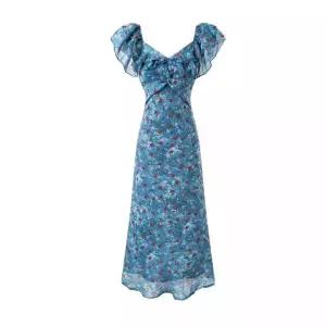 여성패션 쉬폰 원피스 봄가을 바캉스 롱스커트 DL1