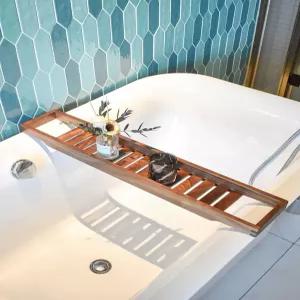 테이블 거치대 욕조 반신욕 우드 선반 호두나무 트레이