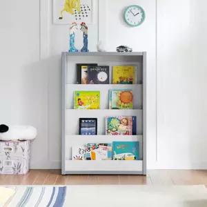 거실 아기방 유아 전면 동화책꽂이 책장(84cm 3컬러) 아이들 유치원 장난감