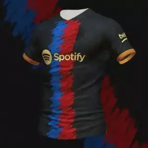 여름 바르셀로나 스페셜 에디션 축구 유니폼 남성 여성의 편안한 통기성 빠른 건조 오토바이 훈련 티셔츠