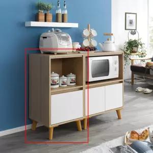 자취방 미니 주방 틈새 수납장 (2컬러) 붙박이 그릇장 부엌 캐비닛 정리