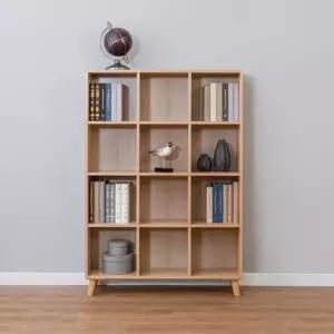 모던 거실 서재꾸미기 우드 책진열장(2컬러) 오픈형 화일 슬림 책꽂이 장식