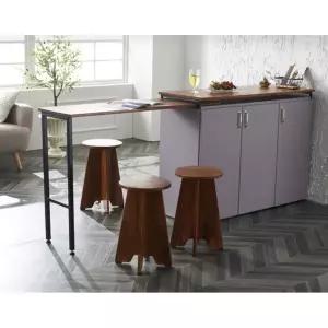 원목상판 상하좌우 확장형 아일랜드 홈바 123cm 2색 아일랜드바 예쁜 홈빠