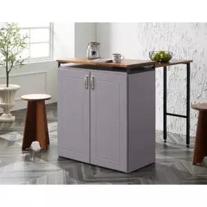 멀바우 원목상판 확장형 아일랜드 홈바 83cm 2색 아일랜드형 수납형 원룸