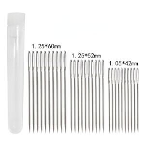 9-30개 큰 눈 바느질 바늘 DIY 수제 가죽 강철  도구 세트