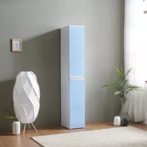 러블리주방 하늘색 높은 도어 틈새장 300mm 그릇장 캐비닛 키높은 부엌