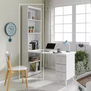 심플 높은 5단 학생 책장 600 (2컬러) 오픈형 북유럽 서재용 만화 북카페