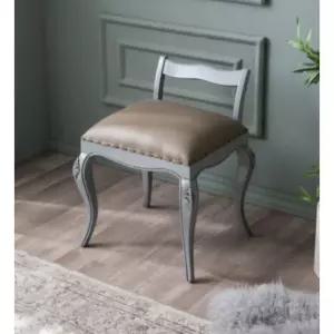 빈티지 그레이 프렌치 원목 사각 스툴 / 대기 고급 낮은 거실 이쁜 쇼파