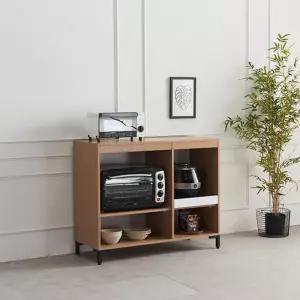 원룸주방용 밥솥렌지대 보조수납장1000(2컬러) 그릇 작업대 낮은 붙박이