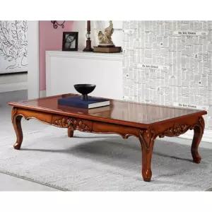 심플 엔틱 원목 긴 거실 소파 테이블 1290 / 빈티지 수납 우드 거실용 명품