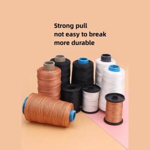 가죽 바느질 키트 DIY 송곳 바늘 구리 손잡이 세트 캔버스 텐트 신발 수리 도구 나일론 스레드