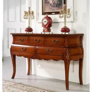 클래식 카페 가정용 엔틱 원목 대형 콘솔 / 테이블 얇은 북유럽 화분 복도