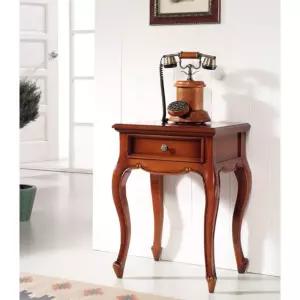 엔틱 마호가니 원목 미니 콘솔 465mm / 틈새 슬림 테이블 코너 침실 포인트
