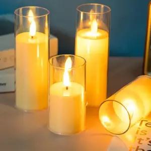 LED 전자 촛불 양초 캔들 초 무드등 대형