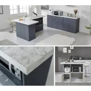 대리석패턴 렌지밥솥대 아일랜드식탁1200(2컬러) BAR 빈티지 고급 원룸