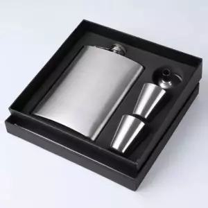 젠틀락 스텐 힙플라스크 2인(200ml) 위스키병 술잔          RAM