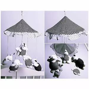 오르골 흑백모빌 토돌이 신생아모빌