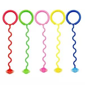 발목 줄넘기 한발 줄넘기 유산소 운동 S자 LED 64cm