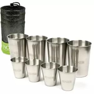 노메이드N6114 캠핑 스텐 맥주컵 소주컵 세트 8P