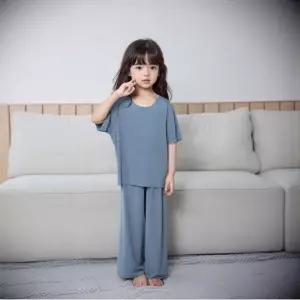 헬로썬셋 키즈 잠옷 -긴바지 Set/여름 세트가족 주니어아동반팔 실내복아이스쿨링 파자마