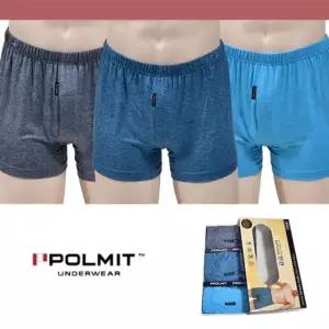 (폴밋)자연인견 무지 남성 니트 트렁크 3매 SOf7+3KIv