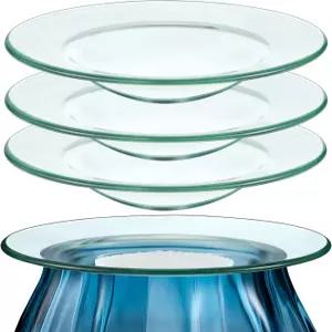 파텔라이 교체 오일 워머 접시 원형 유리 왁스 용융 캔들 그릇 뚜껑 트레이 아로마 테라피 램프 전기 및