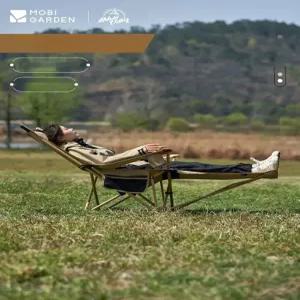 모비가든 감성 캠핑 백패킹 용품 접이식 눕는 베드 롱 릴렉스 등박이 각도조절 리클라이너 체