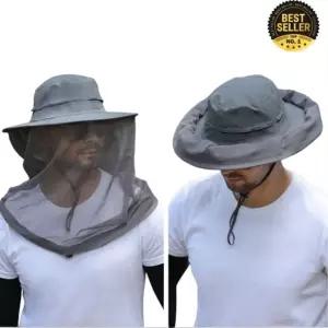 여름낚시모자 벌 야외 얼굴 모기장 낚시용 방충모