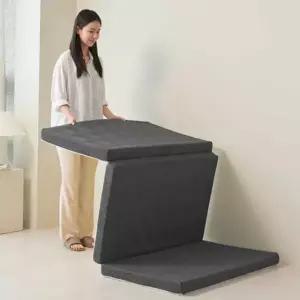 눈떠아 3단 접이식 토퍼 메모리폼 매트리스 토퍼 매트리스 침대 패드 바닥용매트 싱글 접이식 자취생