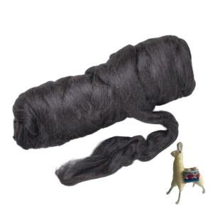 콘도스 라마 울 로빙 (알파카와 유사), 1파운드. 바늘 펠팅, 수공예 및 방적에 가장 적합합니다. 천연 색상, 염색되지 않음. (초콜릿 CON, 1파운드)