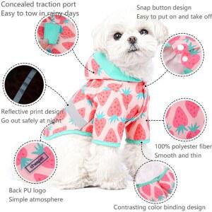 강아지레인코트 강아지바람막이 방수 애완 강아지우비