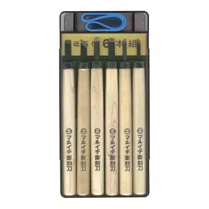 조소 6본조 KL-6 조각칼 세트 미술 마루이찌 조각도