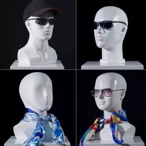 모자 마네킹 전시 가발두상 목걸이 진열대 헤드 머리 가발 스탠드