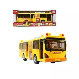 어린이 유치원 버스 장난감 자동차 미니카 작동완구