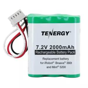 Tenergy 7.2V 2000mAh 교체용 배터리 iRobot Braava 380t  Mint 5200 전용
