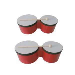 교육 및 연습용 봉고 드럼 어린이 성인 초보자를 위한 견고한 반주 핸드 타악기