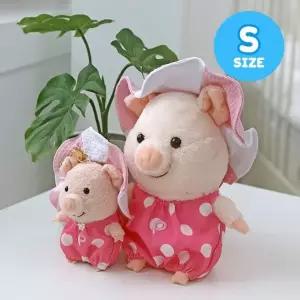 푸우통 인형 튤립모자 S 20cm 러블리 봉제 돼지