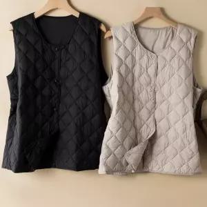 마킷5 이너 여자 웰론 패딩 조끼 보온 경량 따스한 패딩조끼 코트 JEN1