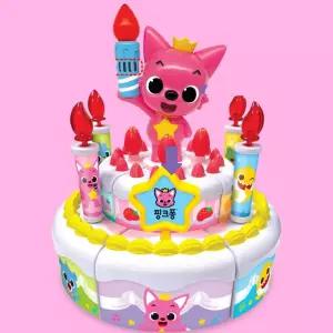 2단 생일축하 노래 촛불 케이크장난감 4세 아기 남아