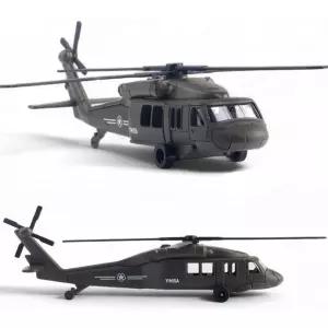 블랙 헬기 모형 장난감 공군 헬리콥터모형 검정 군대