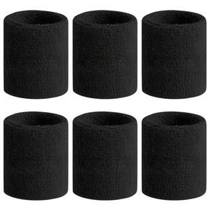 6PCS 흡수 테니스 스포츠 수분 밴드 보호대 위한 농구 손목 달리기를