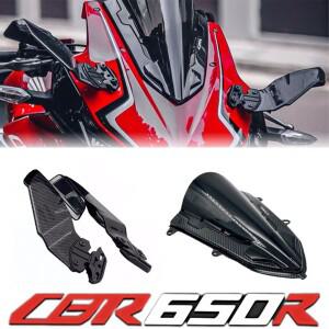 탄소 바이크 오토바이 윈드 스크린, 윙 미러, 혼다 CBR650R CBR 650R 2019 2020