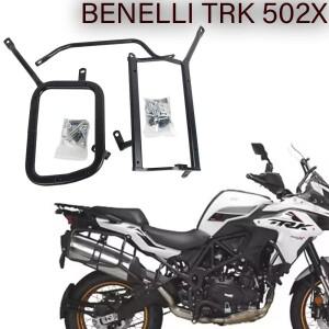 바이크 오토바이 안장 가방 스탠드 사이드 수하물 랙 Benelli TRK 502x TRK502X 수정 액세서리에