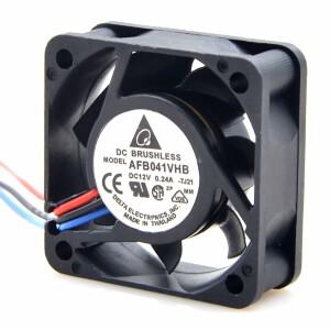 델타 AFB0412VHB, DC 12V, 0.24A, 4015, 4cm, 40x40x15mm 섀시, 3 와이어 속도 측정 냉각 선풍기,