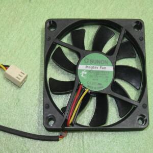 B93 SUNON 자기 부상 KDE1207PFV3-A 7010, 쿨러 냉각 선풍기, DC 12V 1.1W, 3 와이어 핀 커넥터, 70mm x